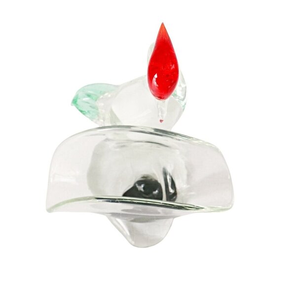 Vintage Hand Blown Art Glass Bird Napkin Holder Card Holder - Picture 5 of 6